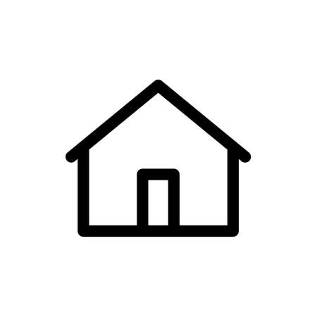 House vector icon. Home linear pictogram.のイラスト素材
