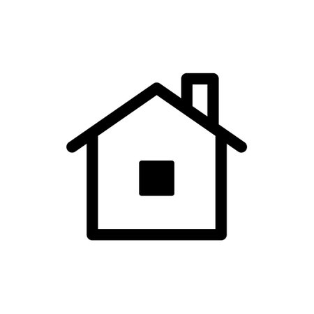 House vector icon. Home linear pictogram.のイラスト素材