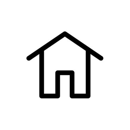 House vector icon. Home linear pictogram.のイラスト素材