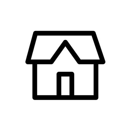 House vector icon. Home linear pictogram.のイラスト素材