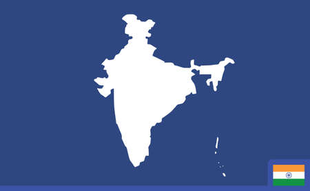 Map of Indiaのイラスト素材