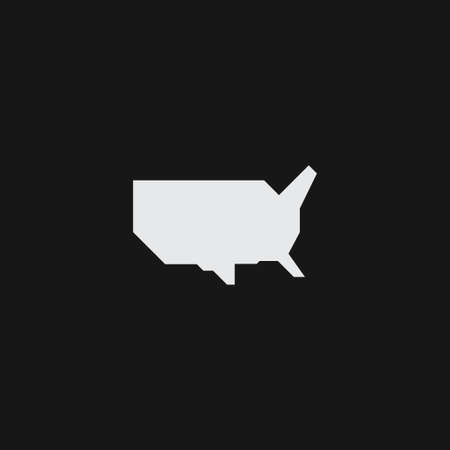 Simplified geometric map of the contiguous United States of America. USA minimalist map.のイラスト素材