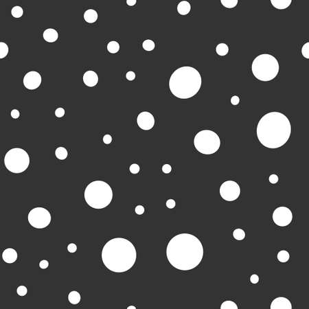 Irregular polka dots seamless pattern. Circle shapes texture background.のイラスト素材
