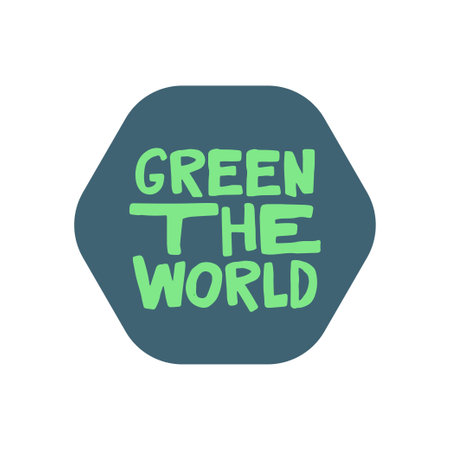 Earth day badge. Save the planet. Eco friendly message.のイラスト素材