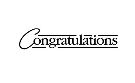 Congratulations typography design isolated on white backgroundのイラスト素材