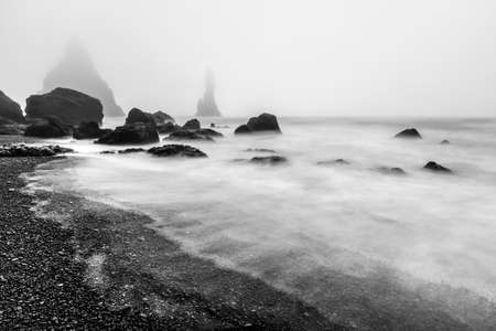 Fog on the south coast of Iceland