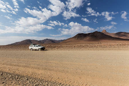 Ideal vehicle on the streets of Namibiaの写真素材