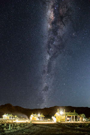 Milky Way in the night sky of Namibiaiaの写真素材