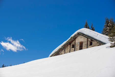 Snow cabinの写真素材