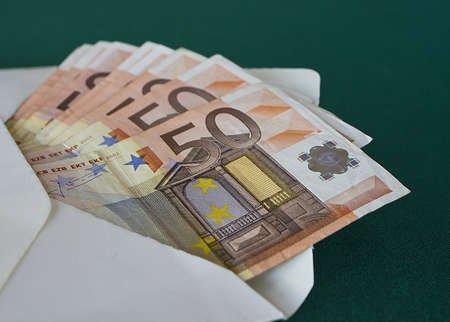 money and envelopeの写真素材