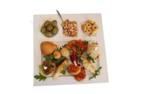 appetizer with snaksの写真素材