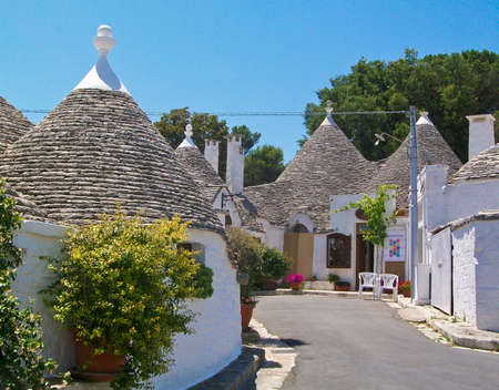 alberobello city and   old buildingsの写真素材