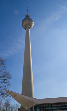 fernsehturm, tv tower, berlinのeditorial素材