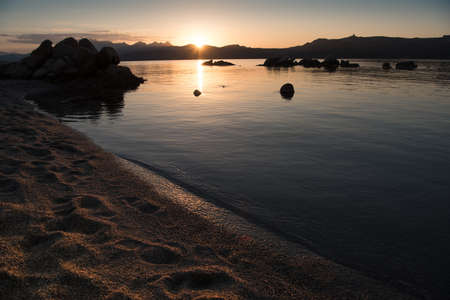 Sunset in the beach - Sardiniaの写真素材