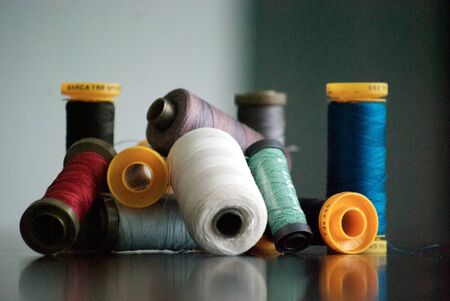 spools of cotton sewing