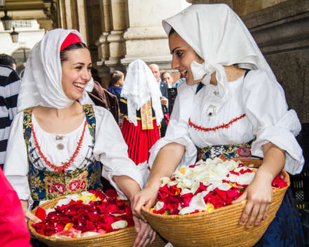 CAGLIARI, ITALY - MAY 1, 2013: 357 Religious procession of Sant'Efisio - Sardiniaのeditorial素材