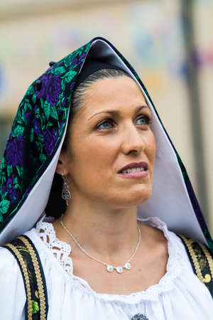 SELARGIUS, ITALY - SEPTEMBER 10, 2017: 57th Edition of the ancient Selargino wedding - Sardiniaのeditorial素材