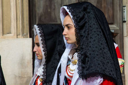 CAGLIARI, ITALY - MAY 1, 2013: 357 Religious Procession of Sant'Efisio - Sardiniaのeditorial素材