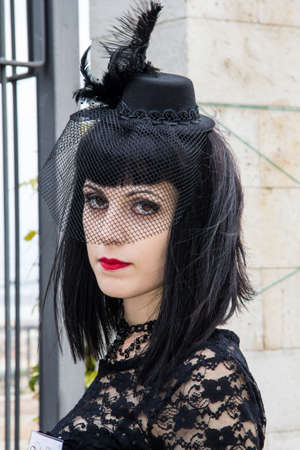 CAGLIARI, ITALY - OCTOBER 20, 2013: "Sunday at the Grande Jatte" in the public gardens - Sardiniaのeditorial素材