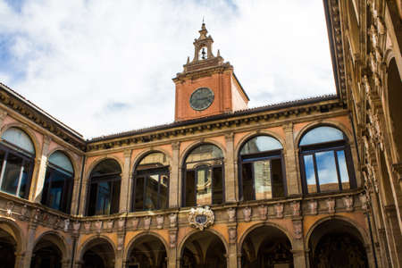 BOLOGNA, ITALY - JULY 26, 2017: Municipal Library of the Archiginnasio - Emilia Romagnaのeditorial素材