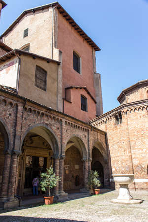 BOLOGNA, ITALY - JULY 23, 2017: St. Stephen's Basilica (seven churches) Emilia Romagnaのeditorial素材