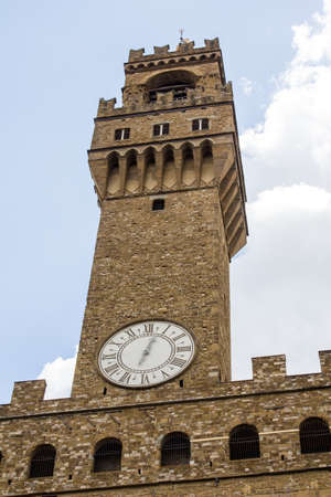 FLORENCE, ITALY - JULY 25, 2017: Piazza della Signoria - Tuscanyのeditorial素材