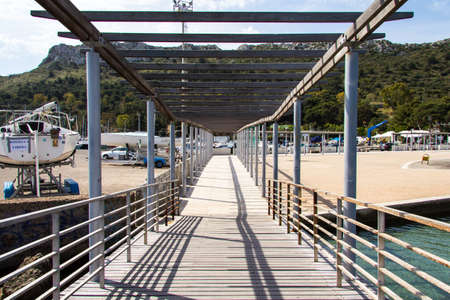 Cagliari: tourist port of Marina Piccola - Sardiniaの写真素材
