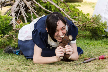 SELARGIUS, ITALY - JUNE 29, 2014: The enchanted garden in Cosplay - Sardiniaの写真素材