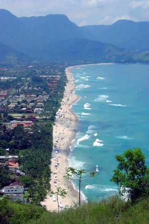 Beautiful view from a beachの写真素材