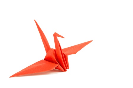 Bird in origami の写真素材