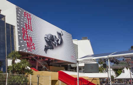 The Palais des Festivals during the ceremony 66th Cannes Film Festival on May 17, 2013 in Cannes, Franceのeditorial素材