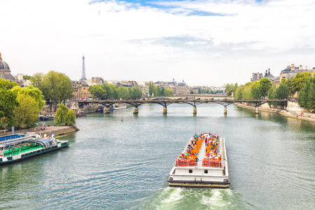 The Seine river, Parisの写真素材