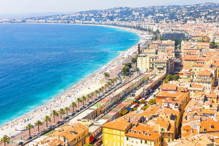 Aerial view of Nice, Franceの写真素材