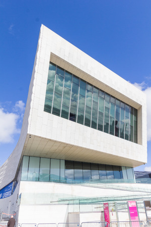 View of the Museum of Liverpool in the Pier Headのeditorial素材