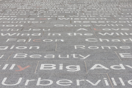 View of the external floor of the Liverpool Central Libraryのeditorial素材