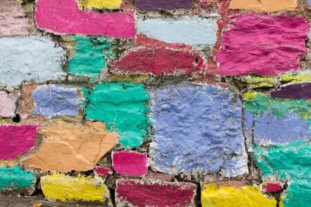Colorful wall in Cobh, Cork, Ireland