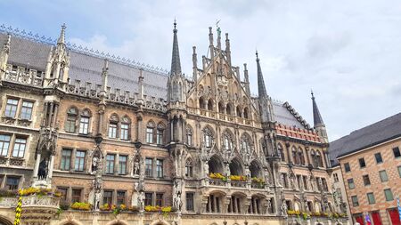 Marienplatz in the center of Munich, Germany