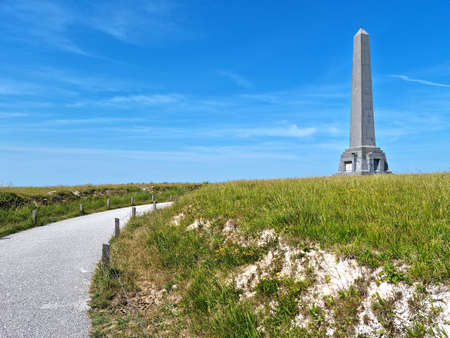 Obelisk in the Blanc Nez Cape, Franceの写真素材