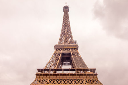 The Eiffel Tower, Paris, Franceのeditorial素材