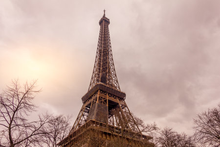 The Eiffel Tower, Paris, Franceのeditorial素材