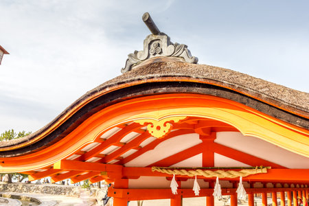 Shinto shrine in Kamakura, Japanの写真素材