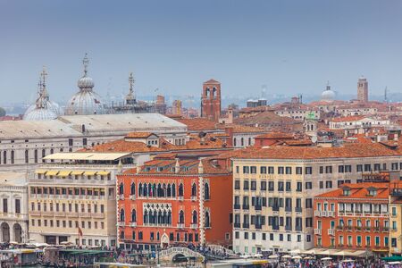 Aerial view of famous Venetian hotels