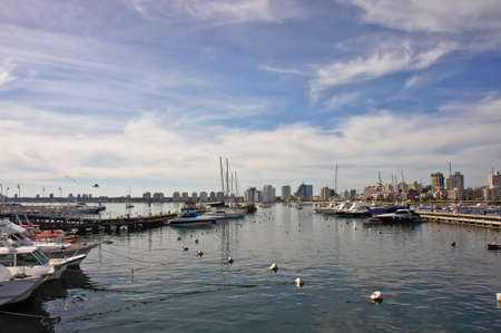Punta del Este, Beach and Modern City View, Uruguay, South Americaのeditorial素材