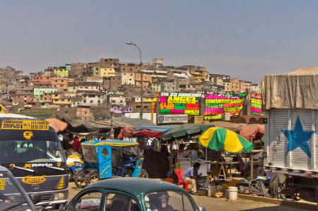 Lima, Modern city  view, Peru, South Americaのeditorial素材