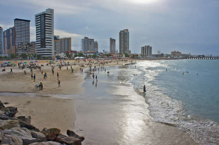 Fortaleza, Modern City Skyline beside the beach, Brazil, South America, 01-31-2020のeditorial素材