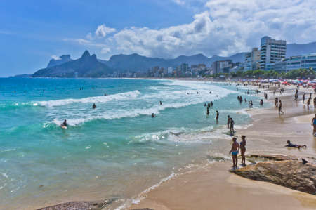 Rio de Janeiro, Ipanema beach view, Brazil, South Americaのeditorial素材