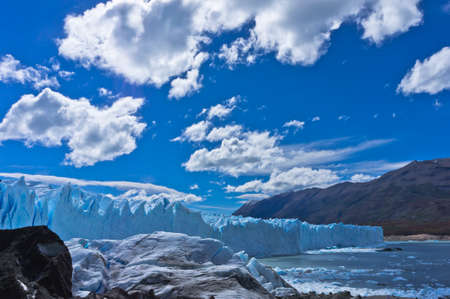 Blue Glacier, View from the lake, Patagonia, Argentina, South America