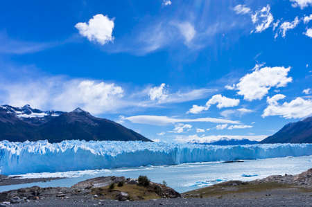 Blue Glacier, View from the lake, Patagonia, Argentina, South America