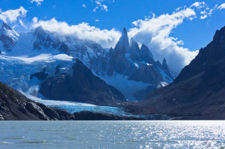 Mount Cerro Torre, Patagonia, Argentina, South Americaのeditorial素材