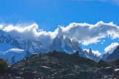 Mount Cerro Torre, Patagonia, Argentina, South Americaのeditorial素材